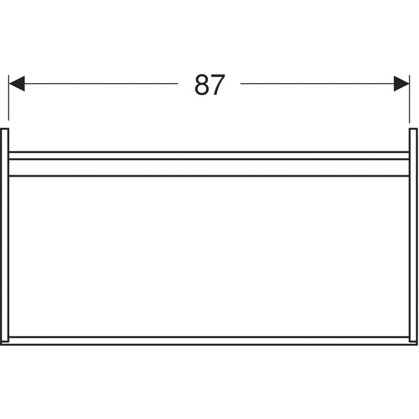 Allaskaappi IDO Elegant L90 K60 S46,6cm tummanharmaa