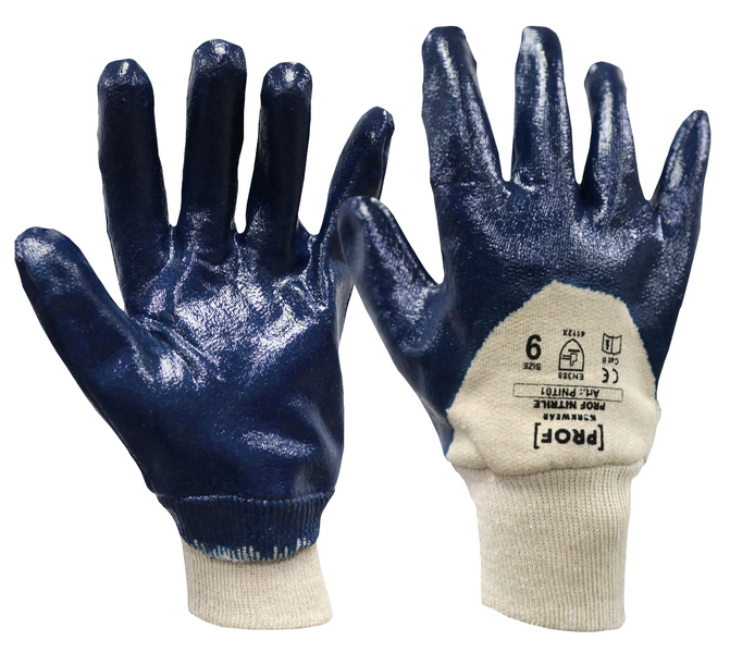 Työkäsineet PROF nitriili resoriranneke