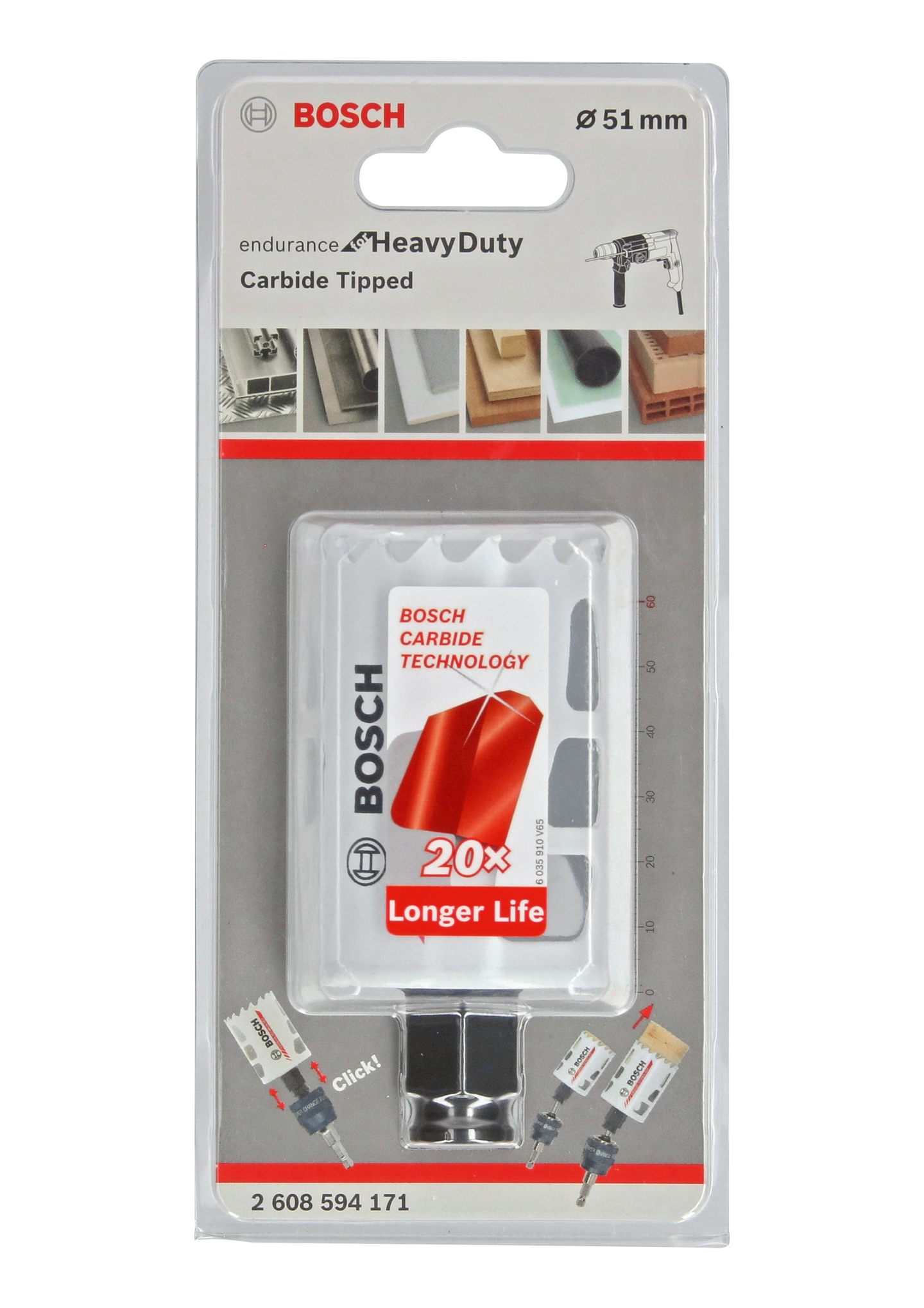 HÅLSÅG CARBIDE POWERCHANGE 51MM L60MM