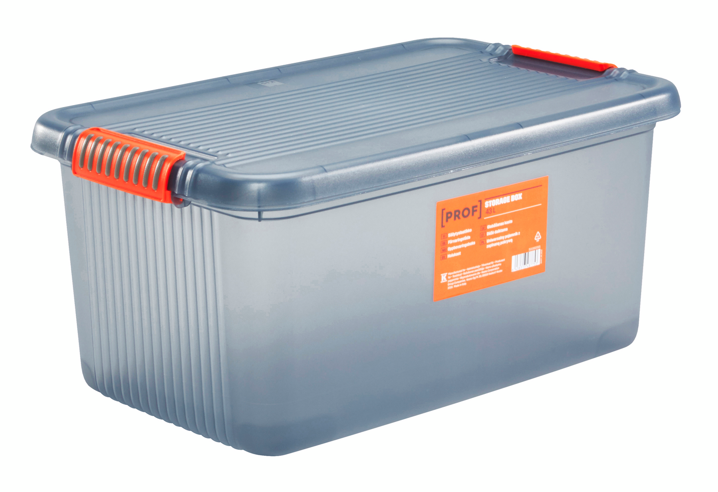 Säilytyslaatikko PROF 43l 59x39x28cm kannellinen