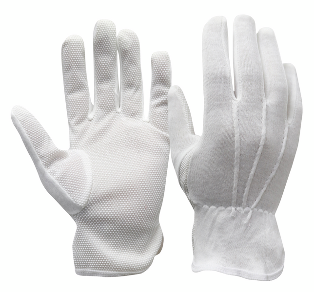 Käsineet PROF puuvilla näppylöillä 12 paria