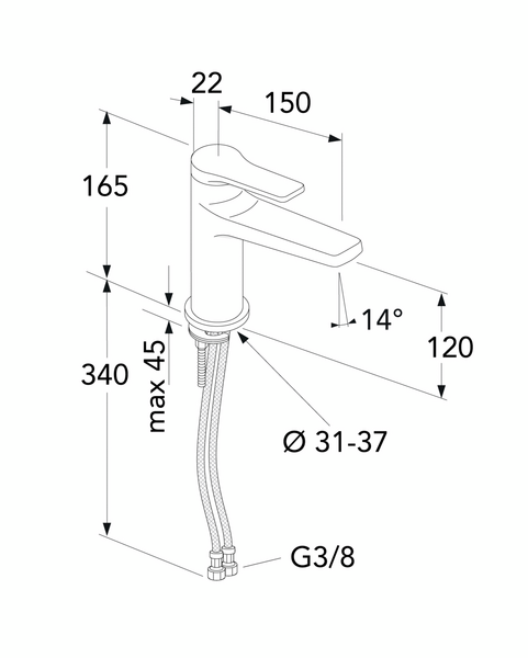Pesuallashana Gustavsberg Epic kromi