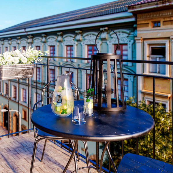 Ulkolattia-/pöytävalaisin By Rydéns Delphia harmaa