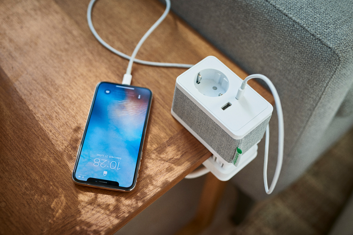 Asennustarvike Schneider Electric Unica System+ S Schuko + USB A/C valkoinen