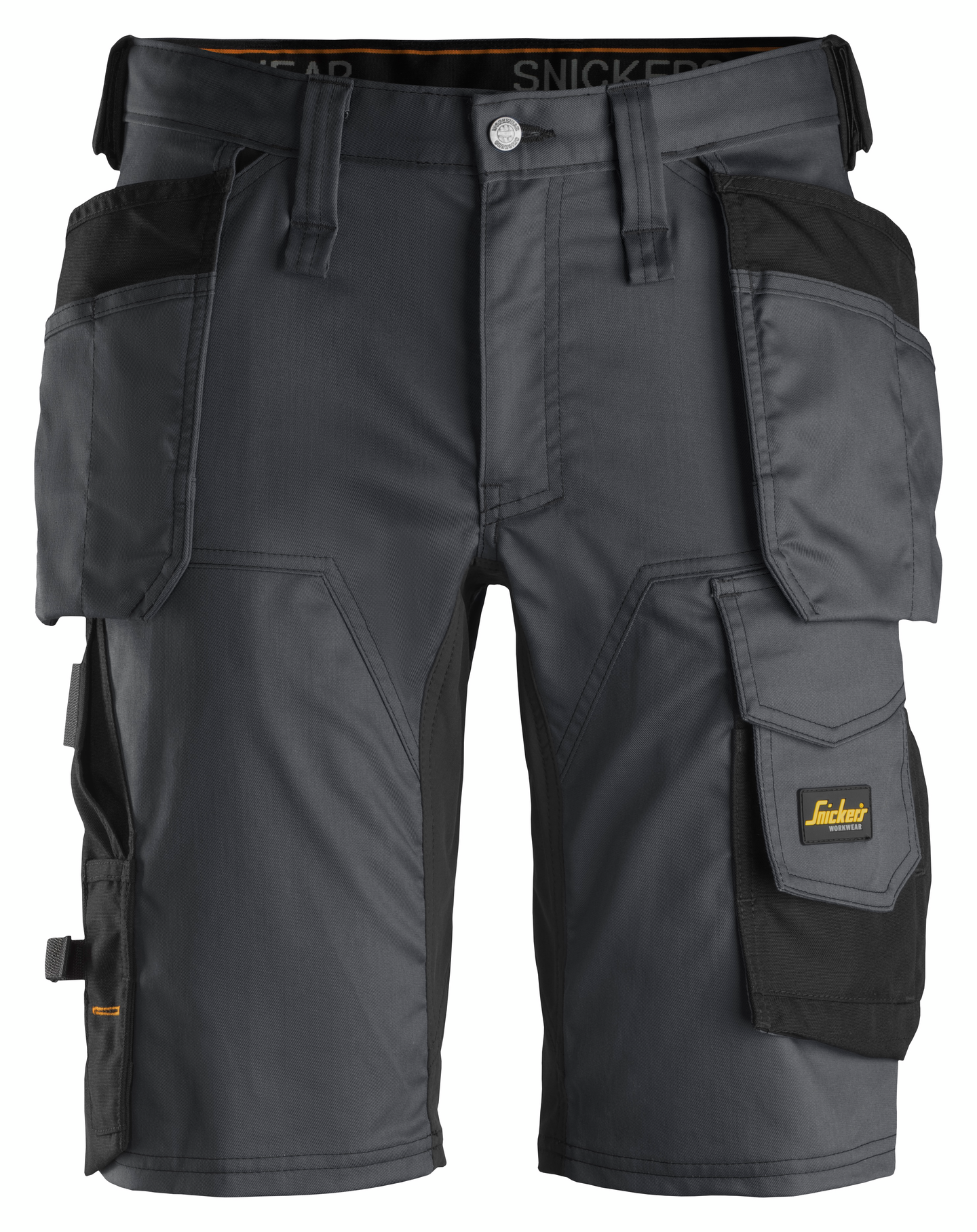 Shortsit Snickers AllroundWork Stretch riipputaskut 6141 harmaa-musta