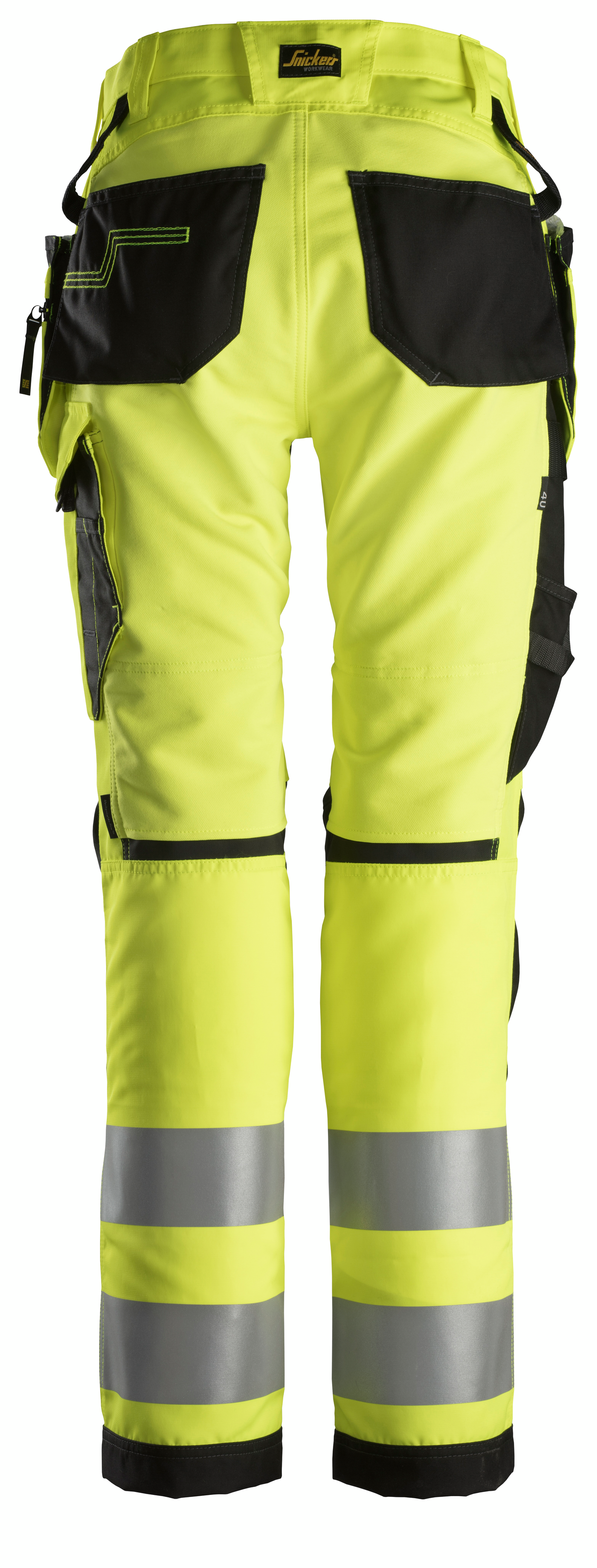 Huomiohousut Snickers AllroundWork+ naisten lk2 6730 keltainen-musta