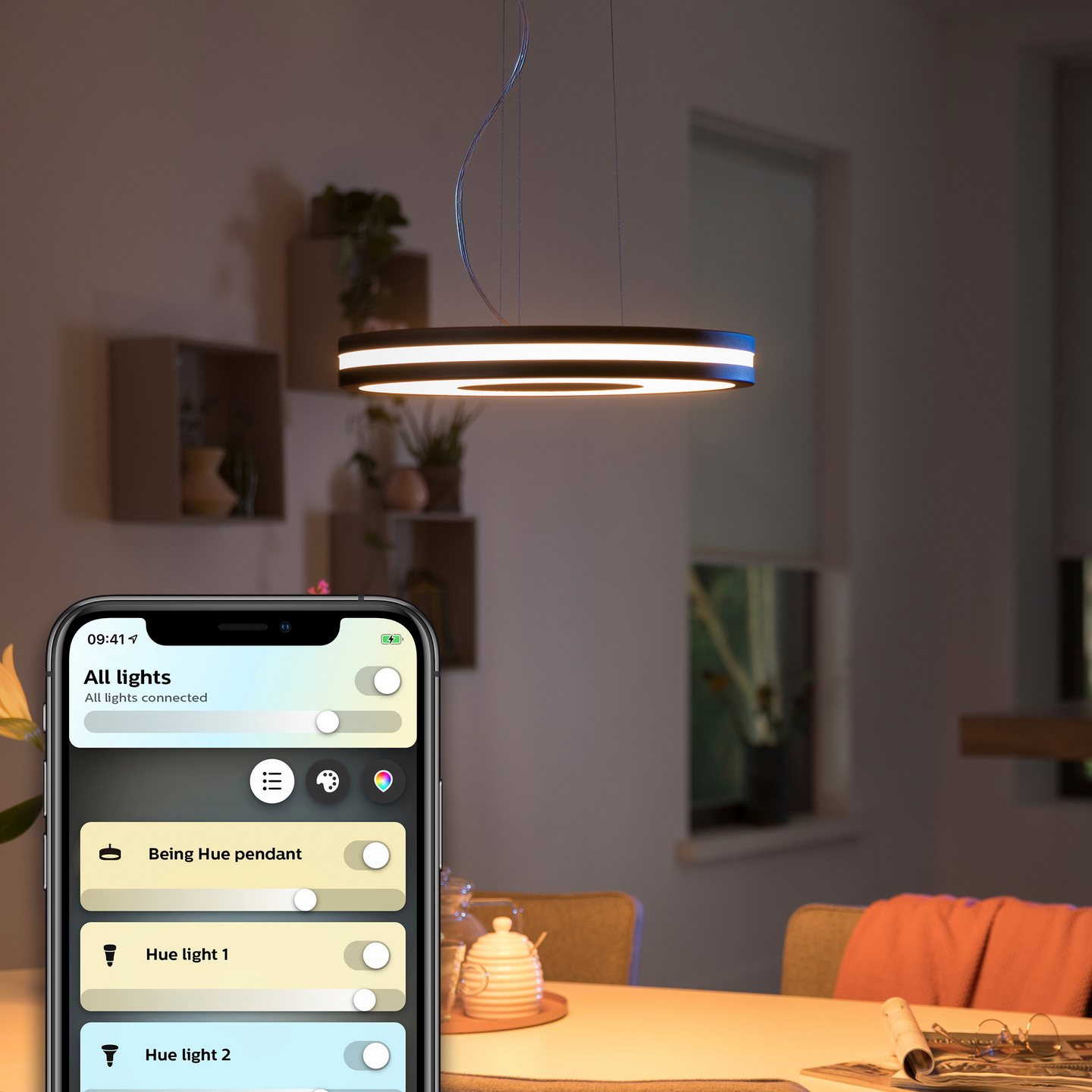 Riippuvalaisin Philips Hue Being musta 1X33.5W 24V