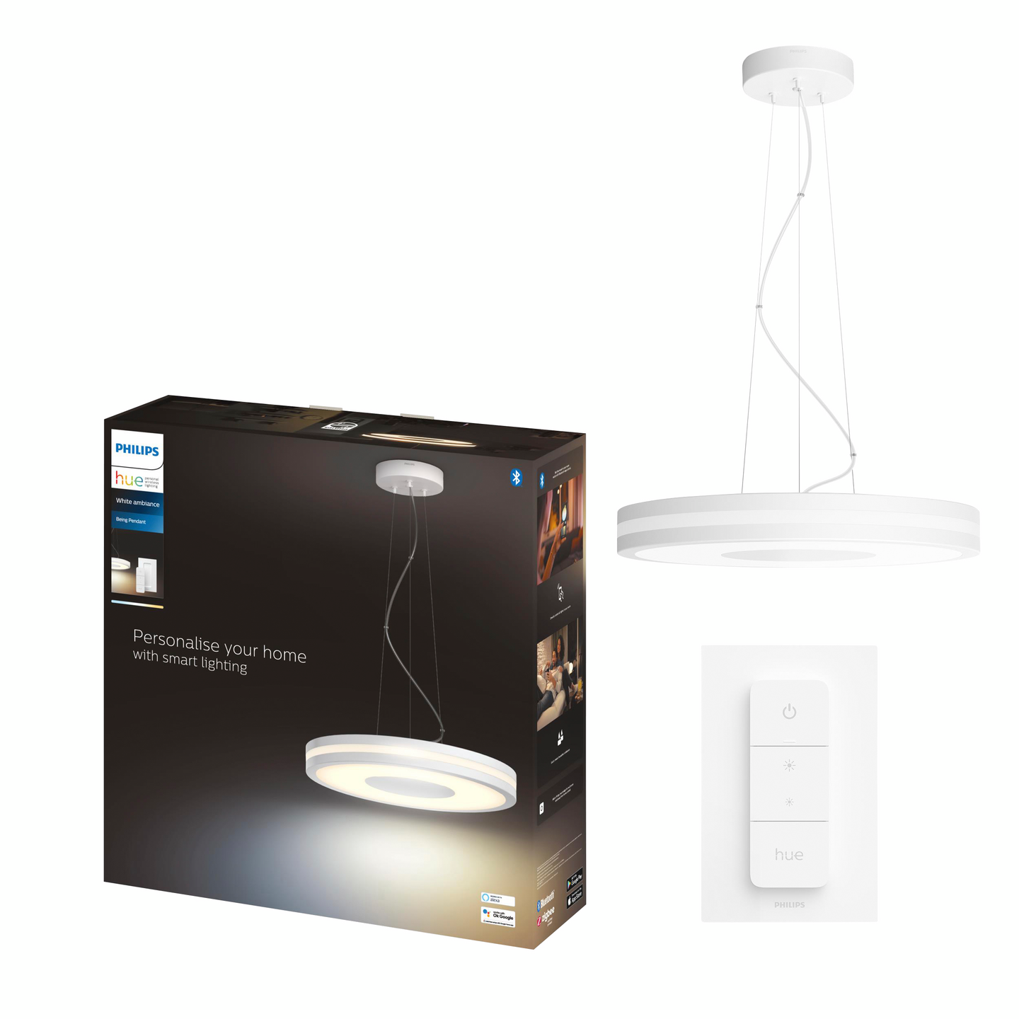 Riippuvalaisin Philips Hue Being valkoinen 1x33.5W 24V