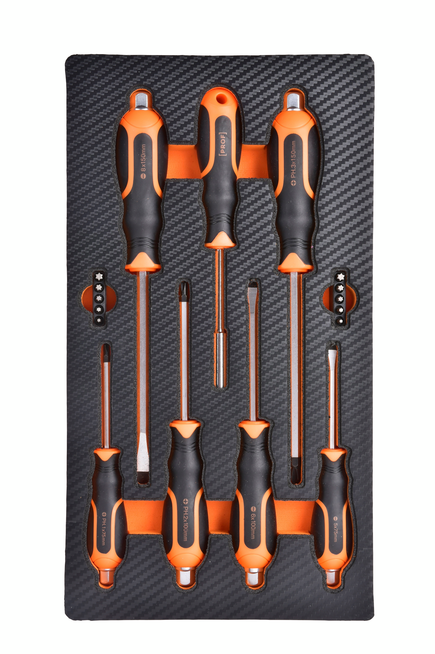 Ruuvitalttasarja PROF vaunuun 16-osainen