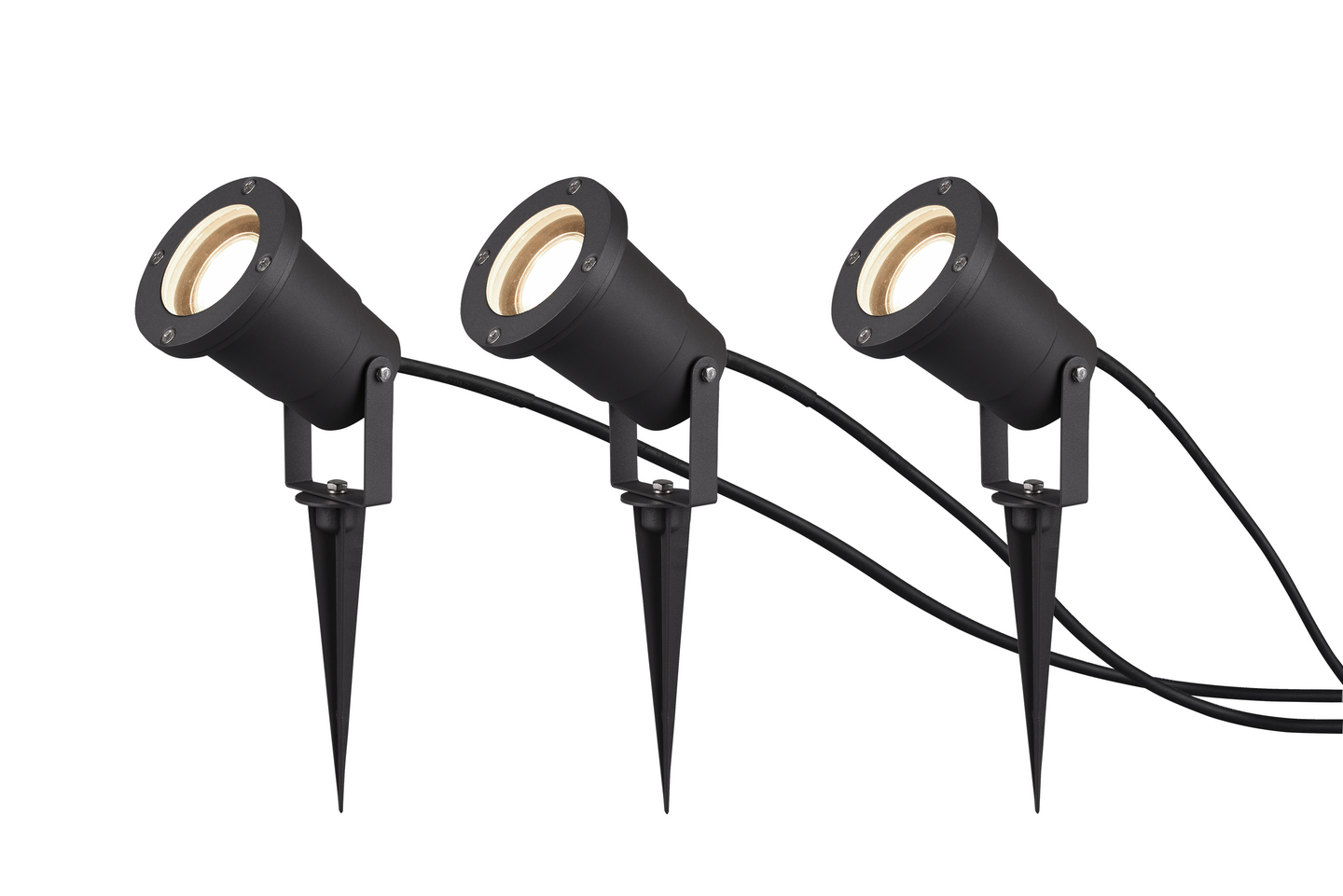 Ulkokohdevalaisin TRIO Ubangi 3xGU10 antrasiitti