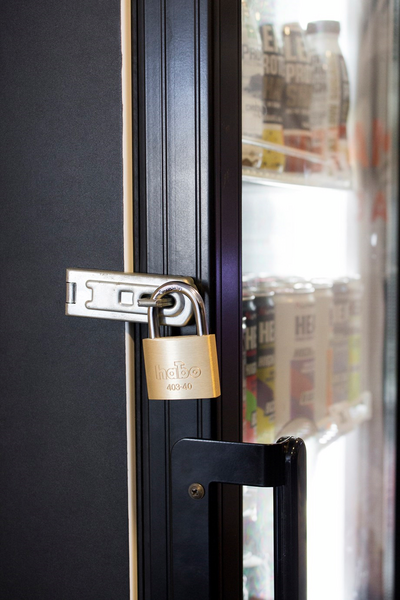 HÄNGLÅS HABO 403-40 MÄSSING SB