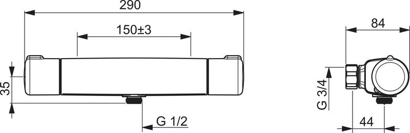 Suihkuhana Oras 7460-33 Nova musta