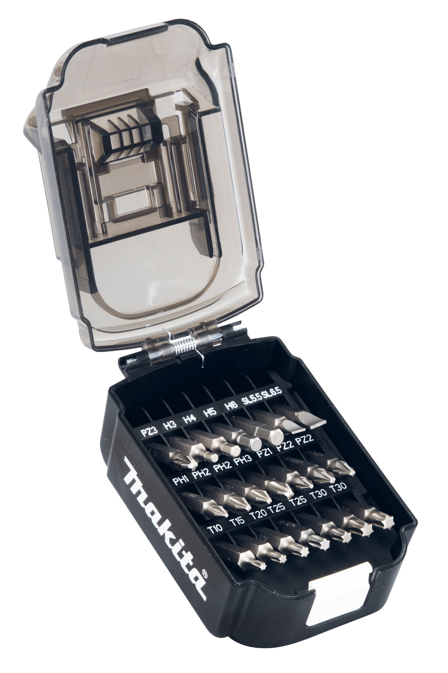 Ruuvikärkisarja Makita 21 osaa Torx/PH/PZ/SL/kuusio 50mm LXT akku pakkaus