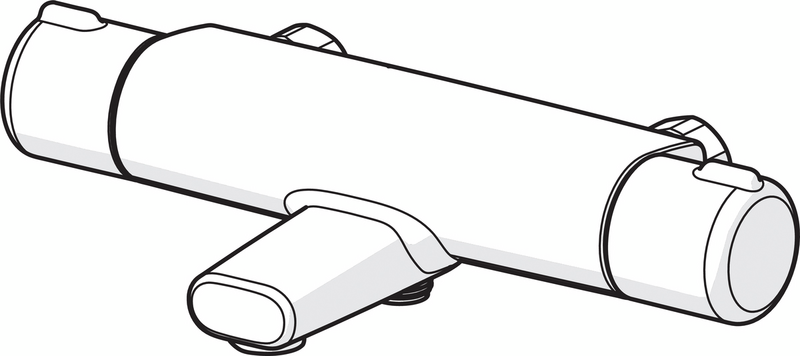 Amme- ja suihkuhana Oras 7462G-33 Nova juoksuputki musta