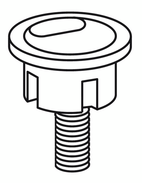 Wc-varaosa Gustavsberg painonappi Duo pohjaventtiilille