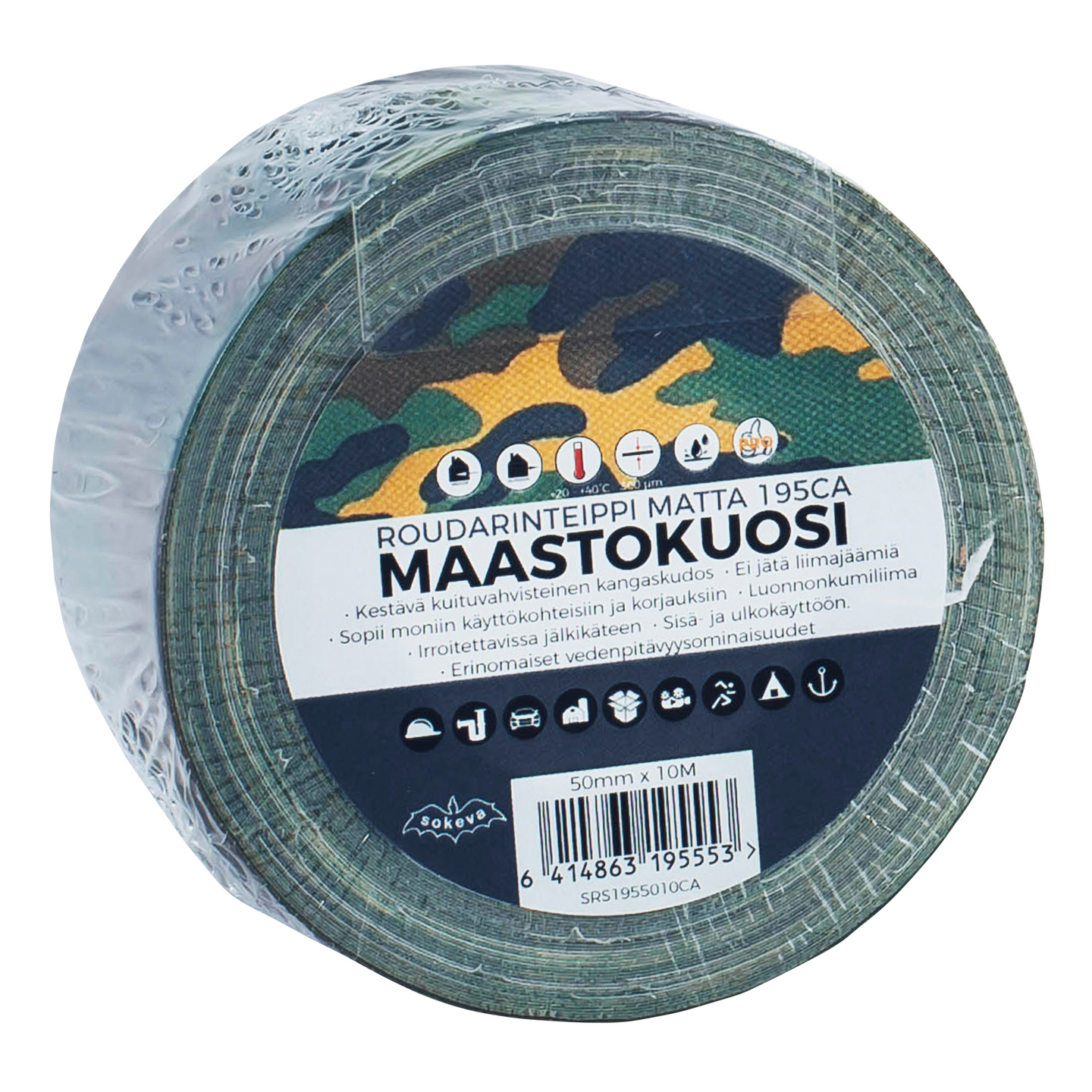 Roudarinteippi 50mmx10m maastokuosi