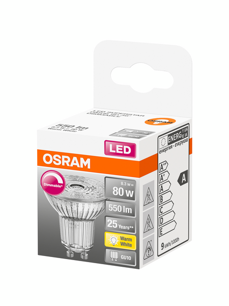 Led-kohdelamppu OSRAM Superstar 575lm 927 GU10 Dim