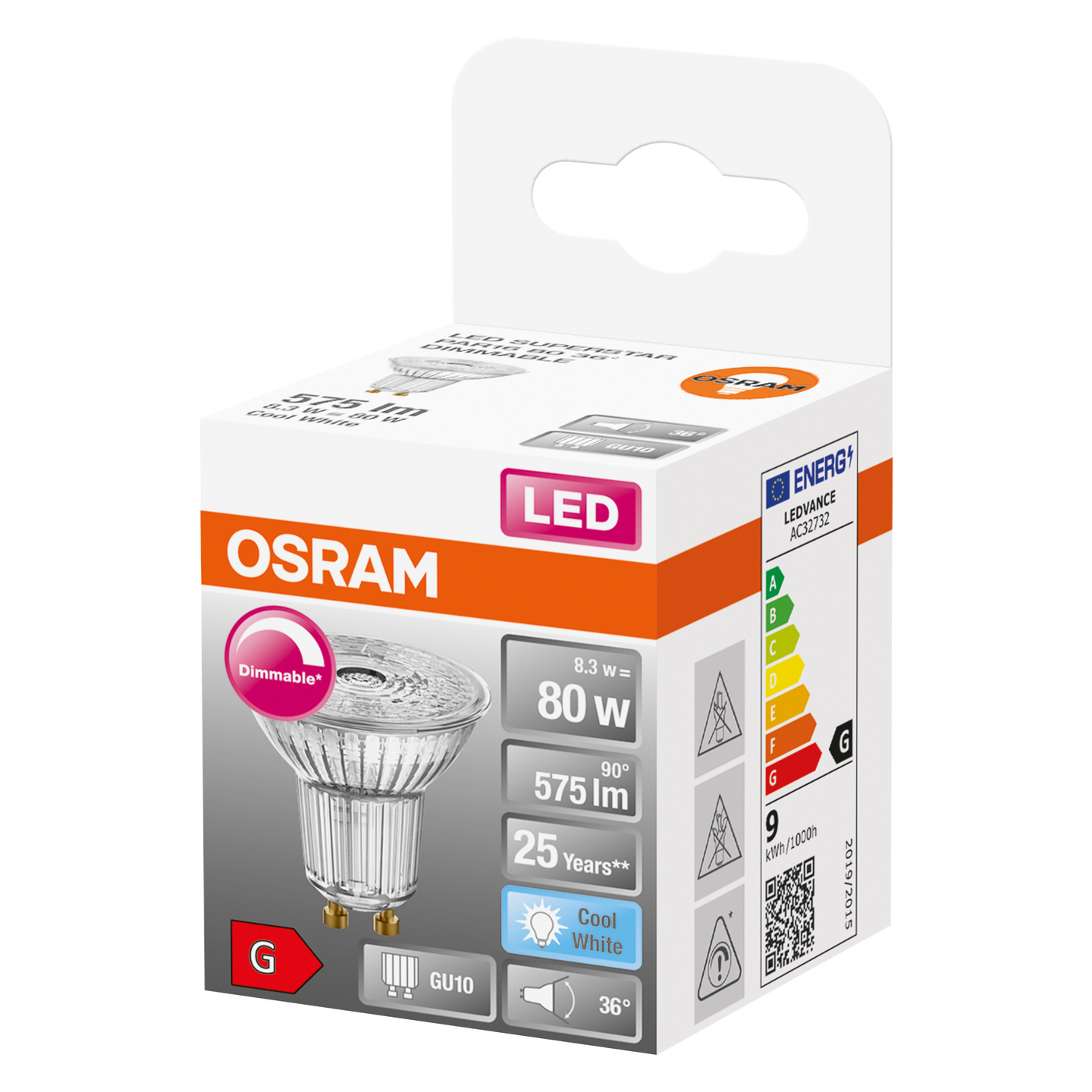 Led-kohdelamppu OSRAM Superstar 550lm 940 GU10 Dim