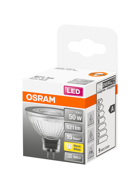 Led-kohdelamppu OSRAM Star 621lm 827 GU5.3