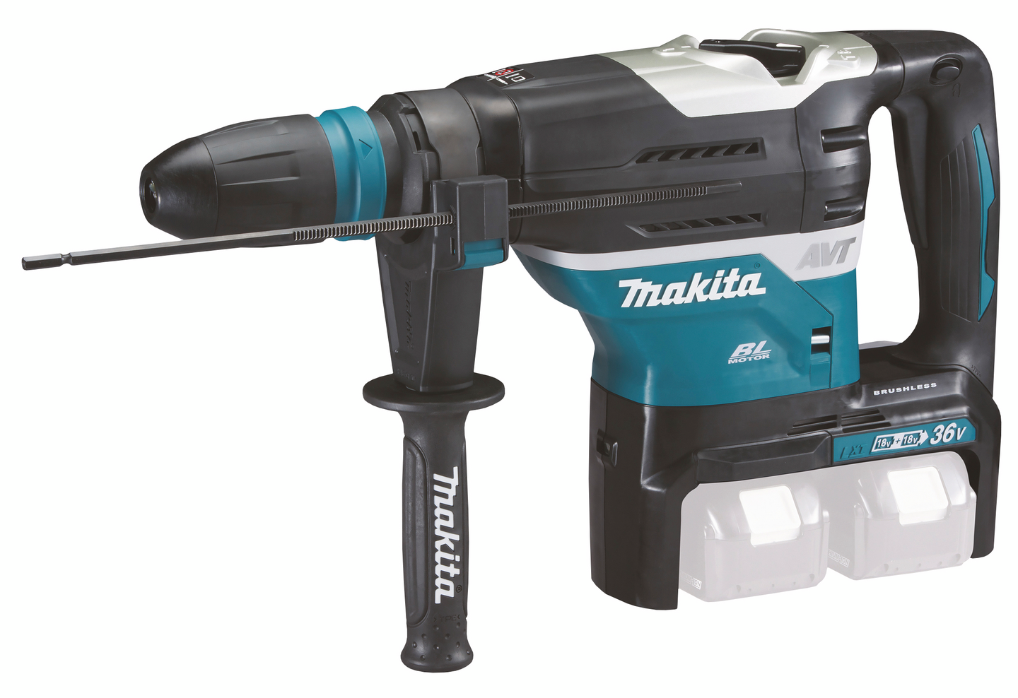 Kombivasara Makita DHR400ZKUN SDS-Max 2x18V hiiliharjaton