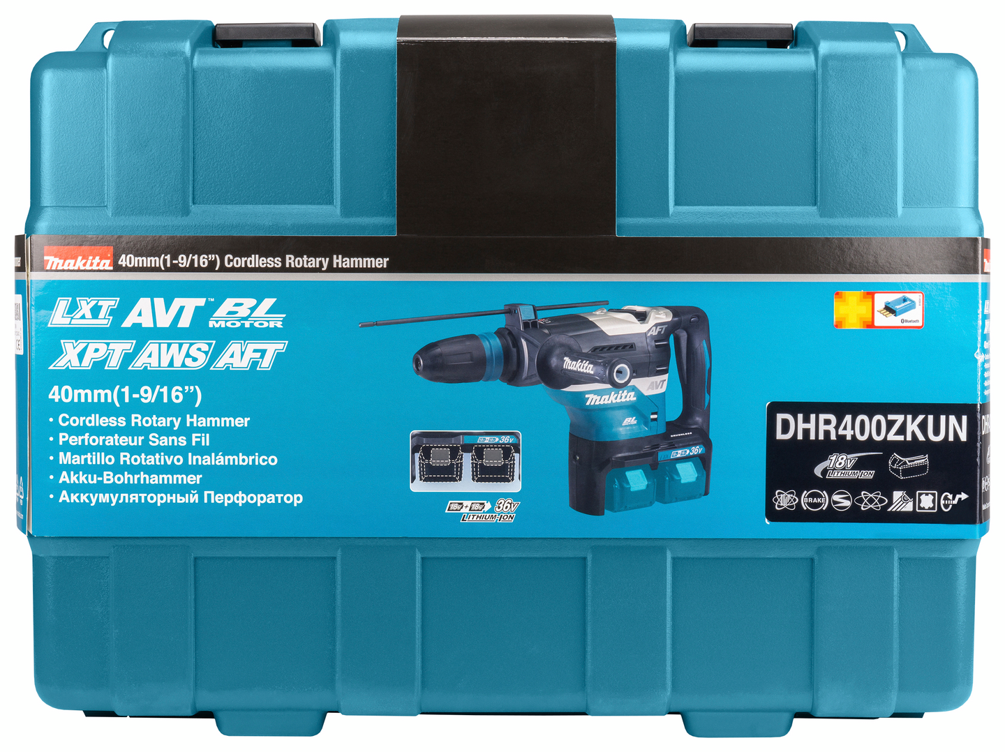 Kombivasara Makita DHR400ZKUN SDS-Max 2x18V hiiliharjaton