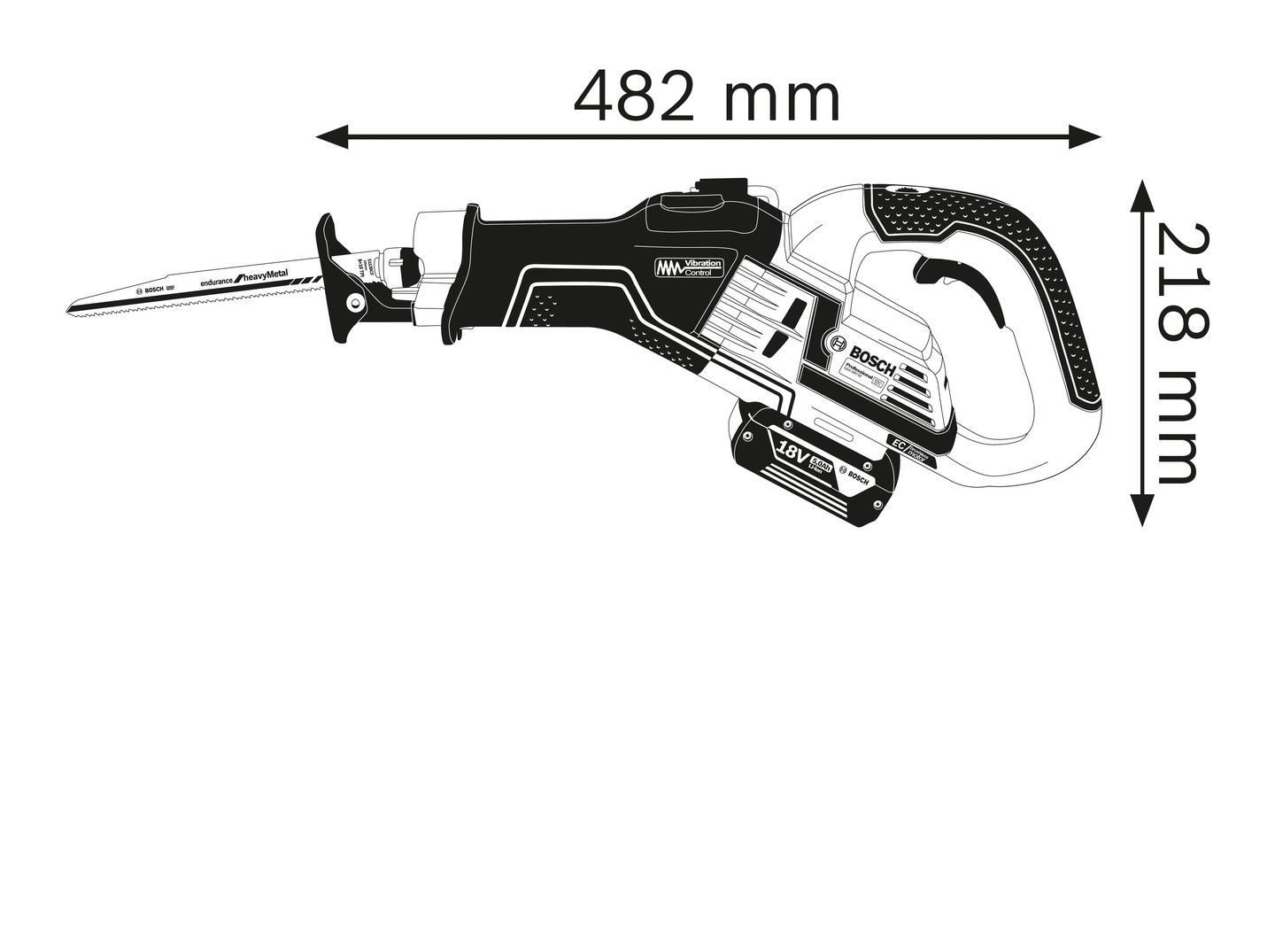 Akkupuukkosaha Bosch GSA 18V-32