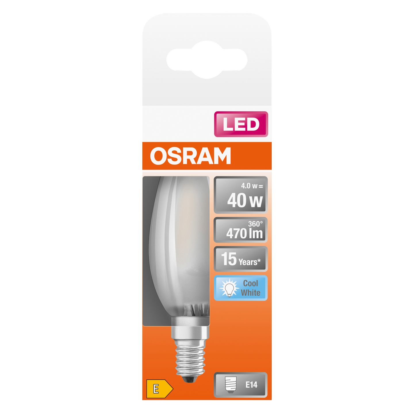 LED-LAMPA OSRAM KRON 40 E14