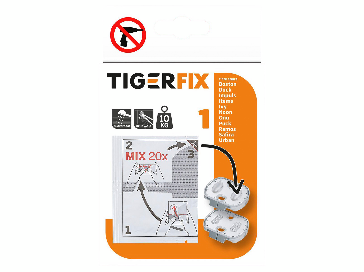 Kiinnitysmassa tigerfix 1