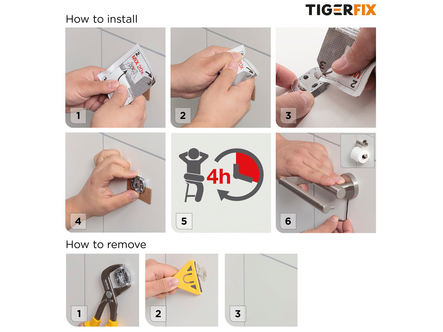 Kiinnitysmassa tigerfix 1