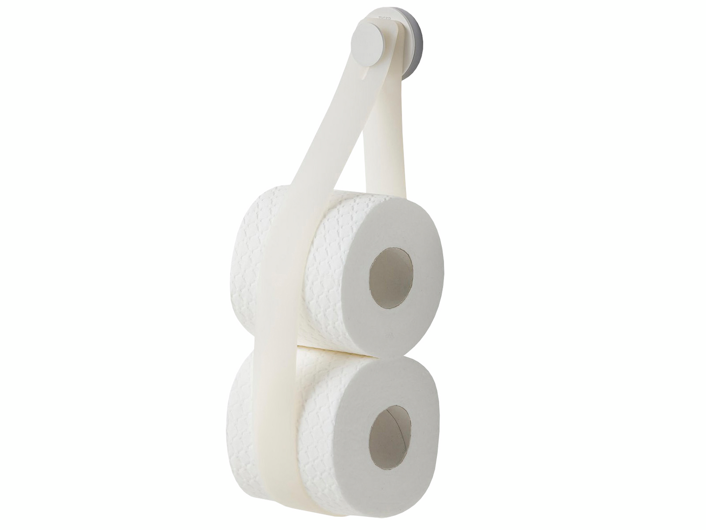 Wc-vararullateline Tiger urban valkoinen