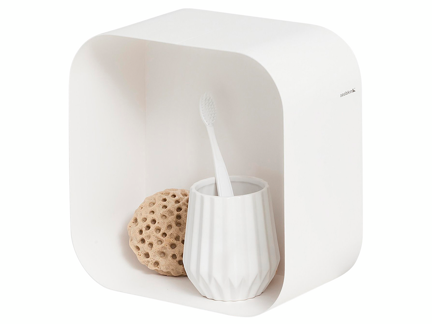 Seinähyllykkö sealskin brix valkoinen s