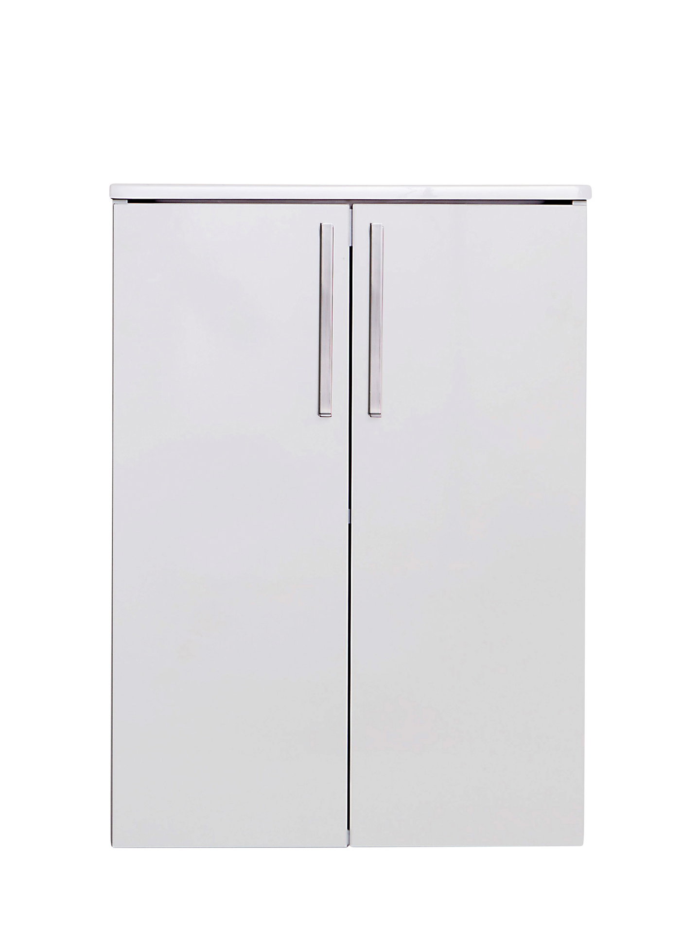 Allaskaappi Finnmirror Classic 50 valumarmorialtaalla valkoinen