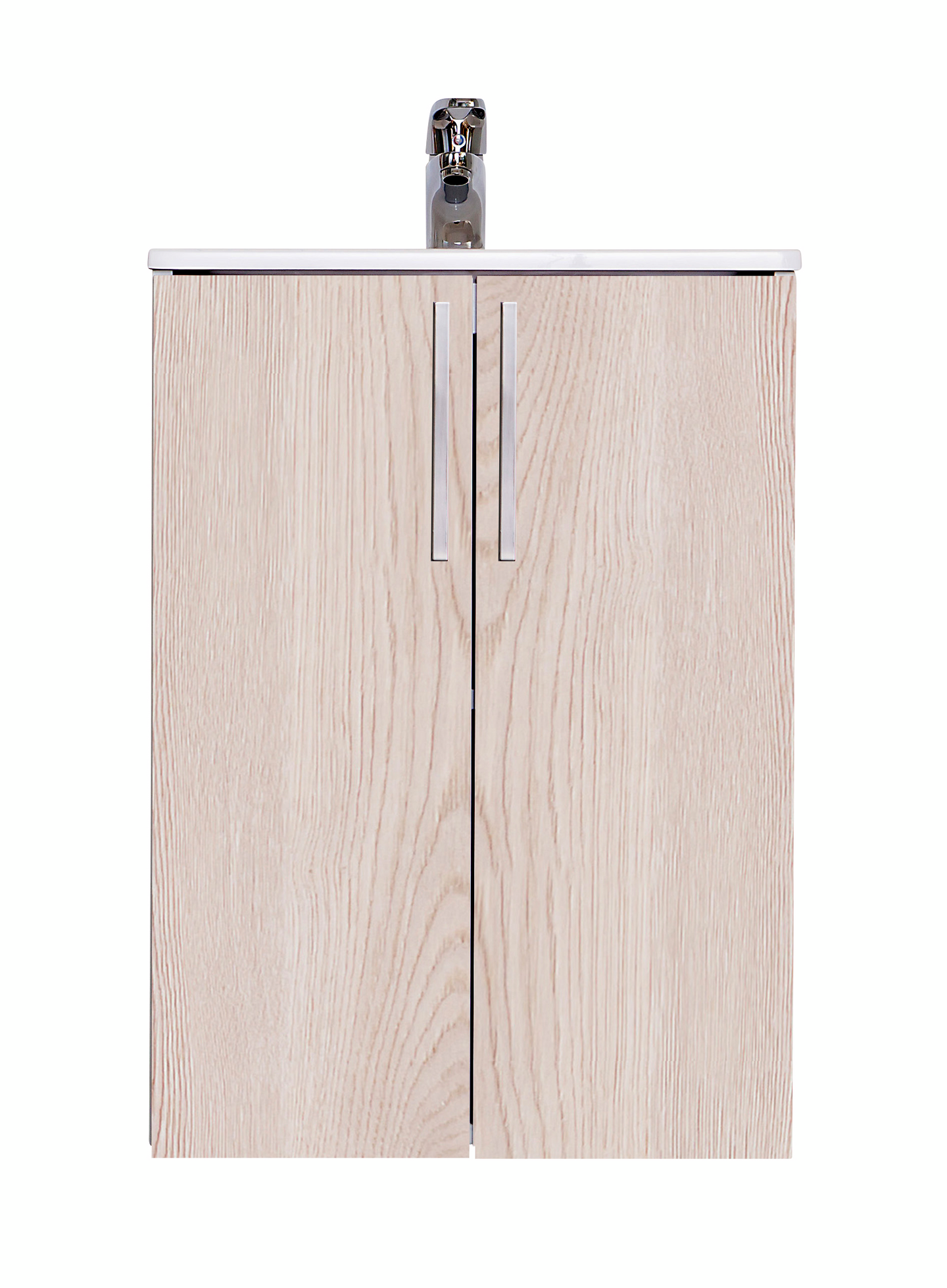 Allaskaappi Finnmirror Classic 50 valumarmorialtaalla vaalea tammi