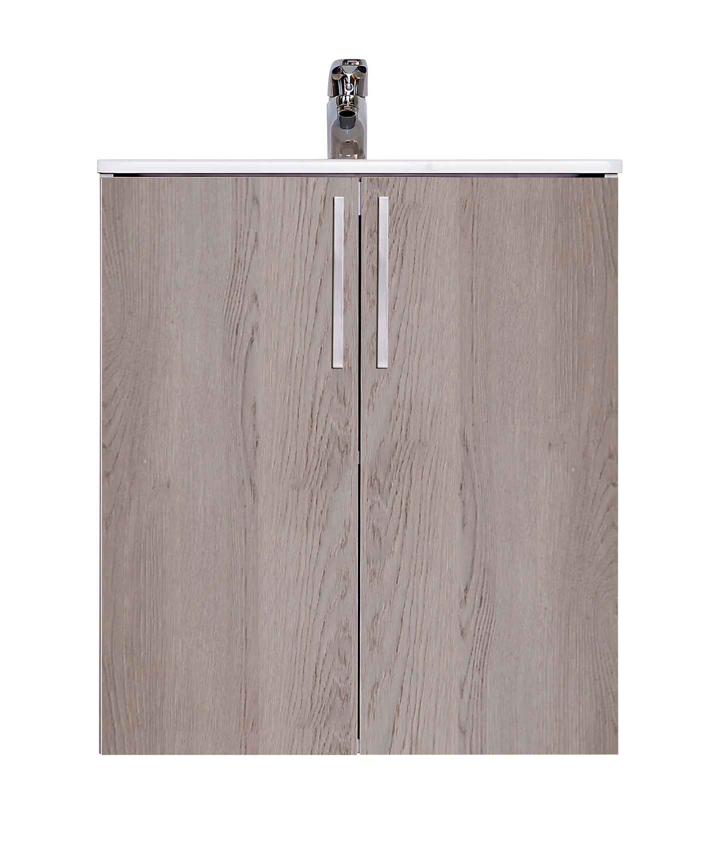 Allaskaappi Finnmirror Classic 60 valumarmorialtaalla harmaa tammi