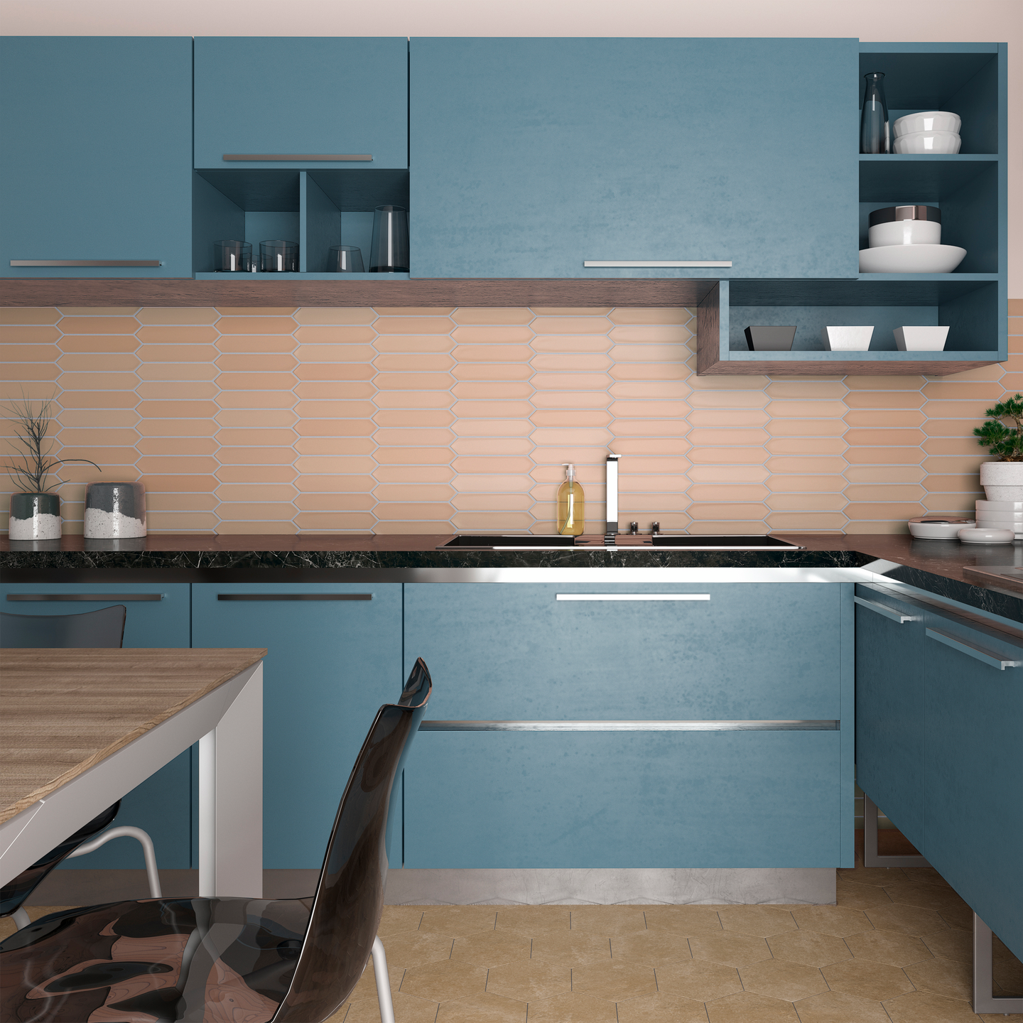 KAKEL LANSE CELLO 5X25 ROSE MATT 0,5M (K)