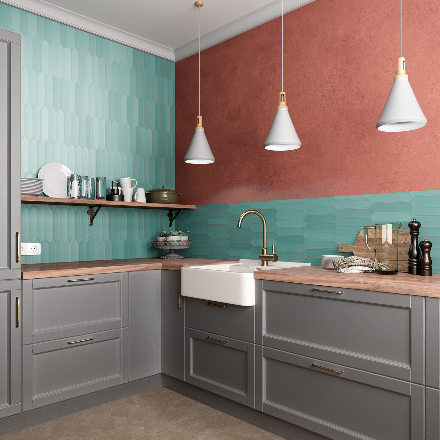 KAKEL LANSE CELLO 5X25 VIRIDIAN MATT, 0,5M2 (K)