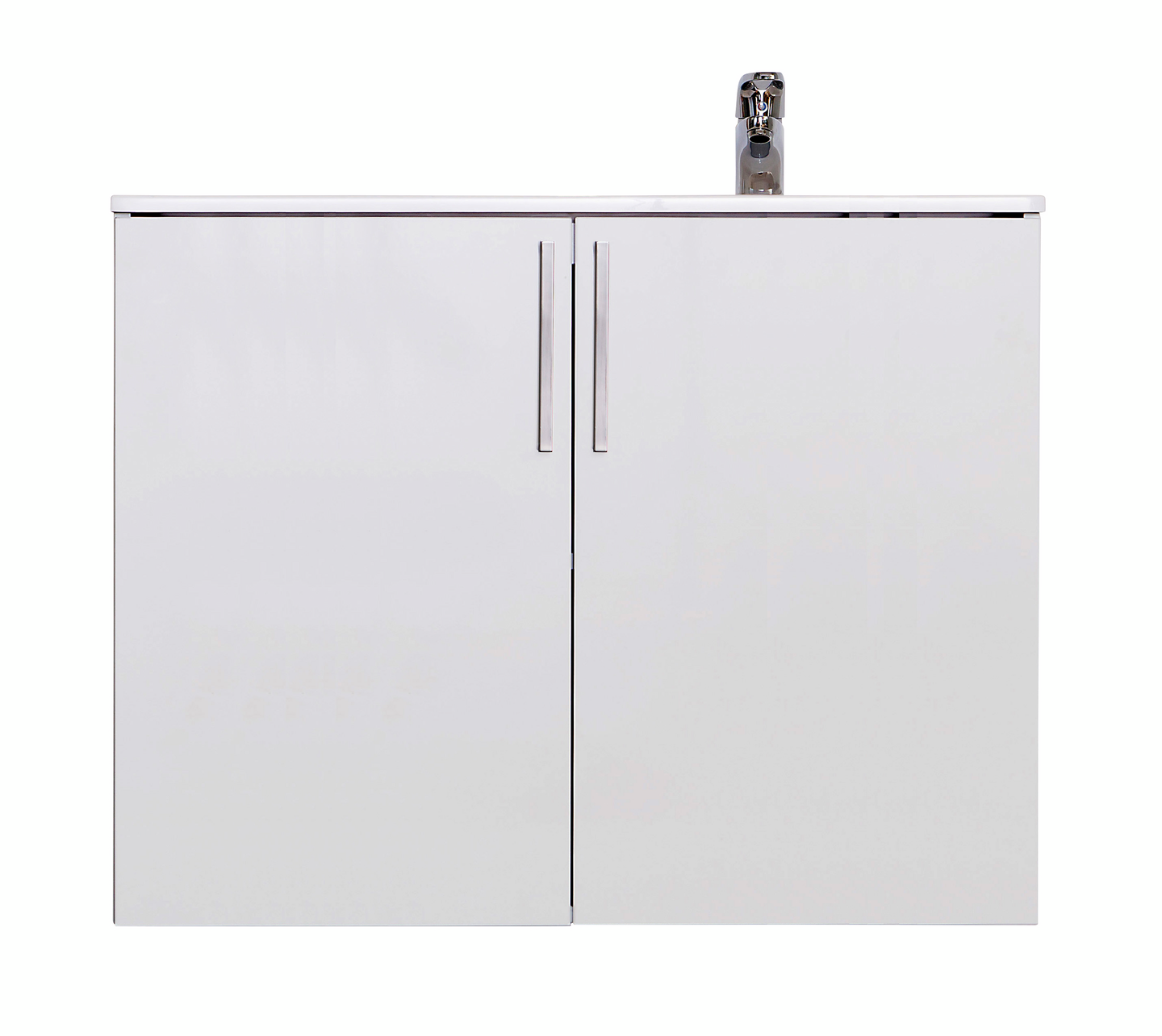 Allaskaappi Finnmirror Classic 90 oikea valumarmorialtaalla valkoinen