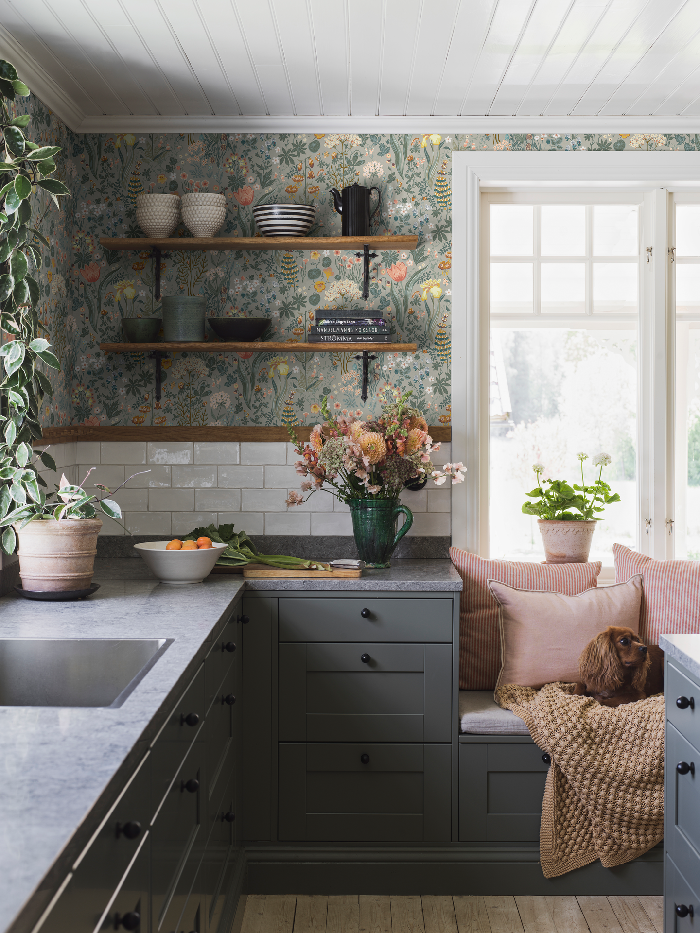 Tapetti Boråstapeter Flowery 2054 10,05m kuitu