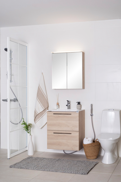 Peilikaappi Finnmirror 80 vaalea tammi