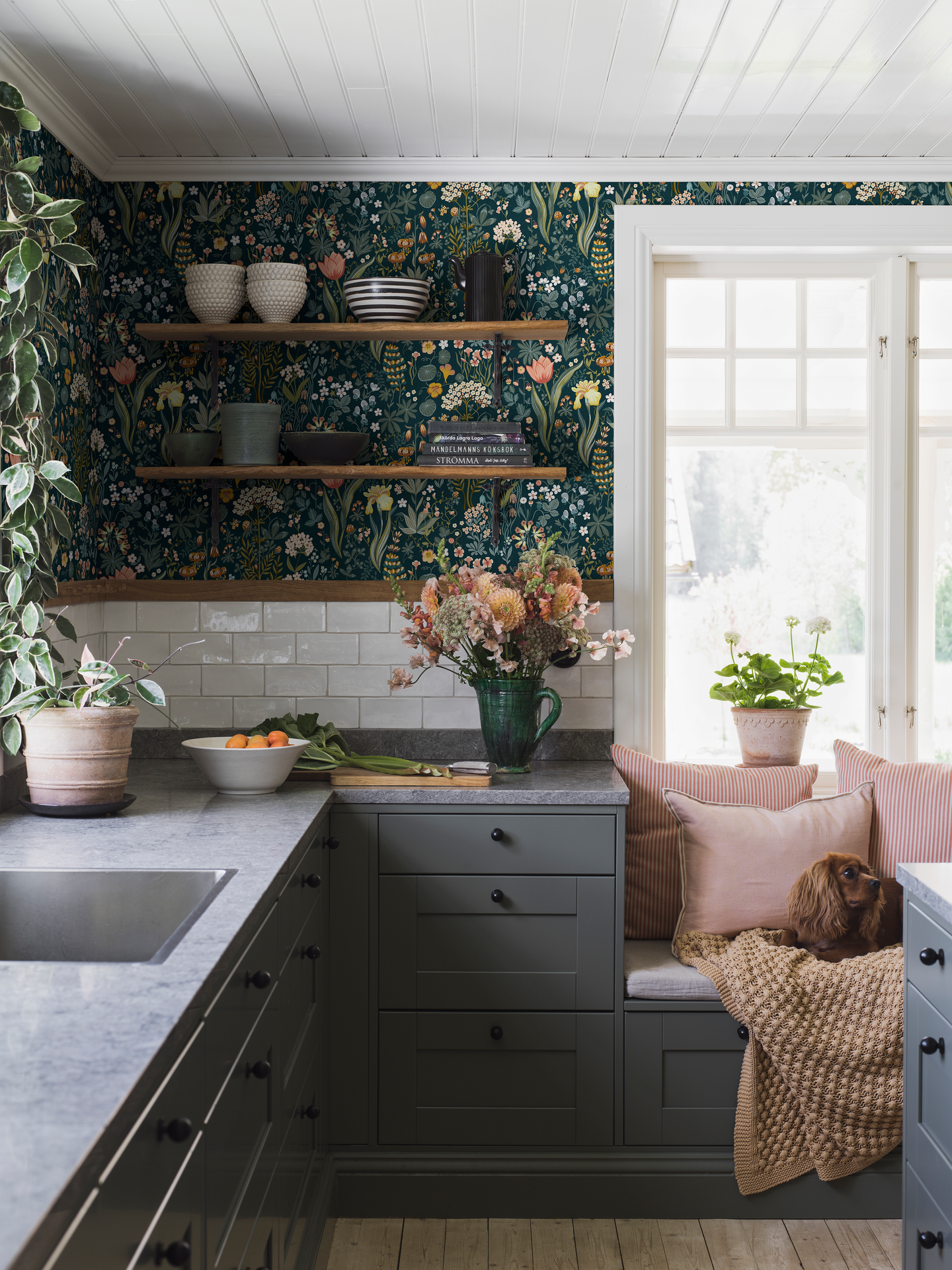 Tapetti Boråstapeter Flowery 2055 10,05m kuitu