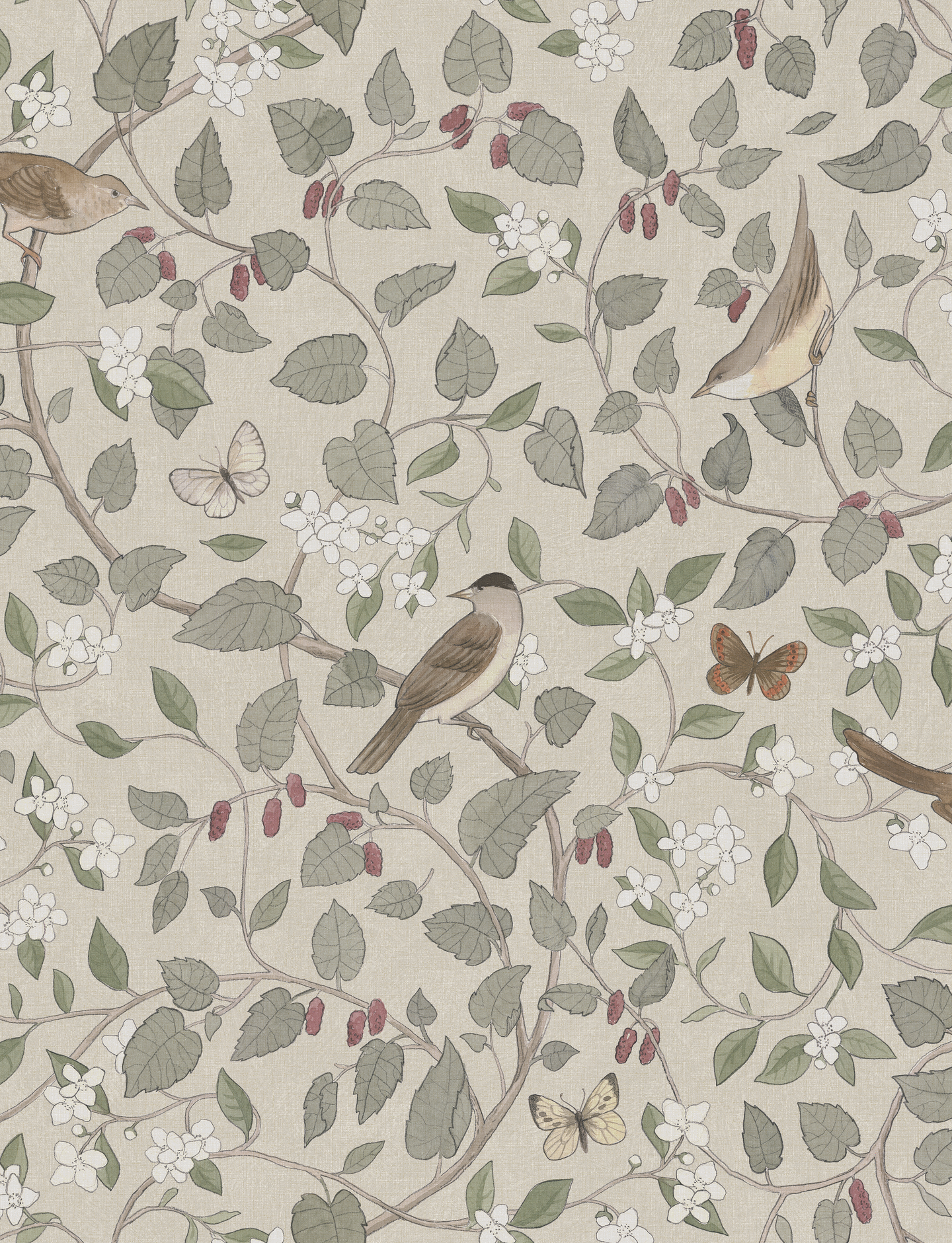 Tapetti Boråstapeter Flowery 2056 10,05m kuitu