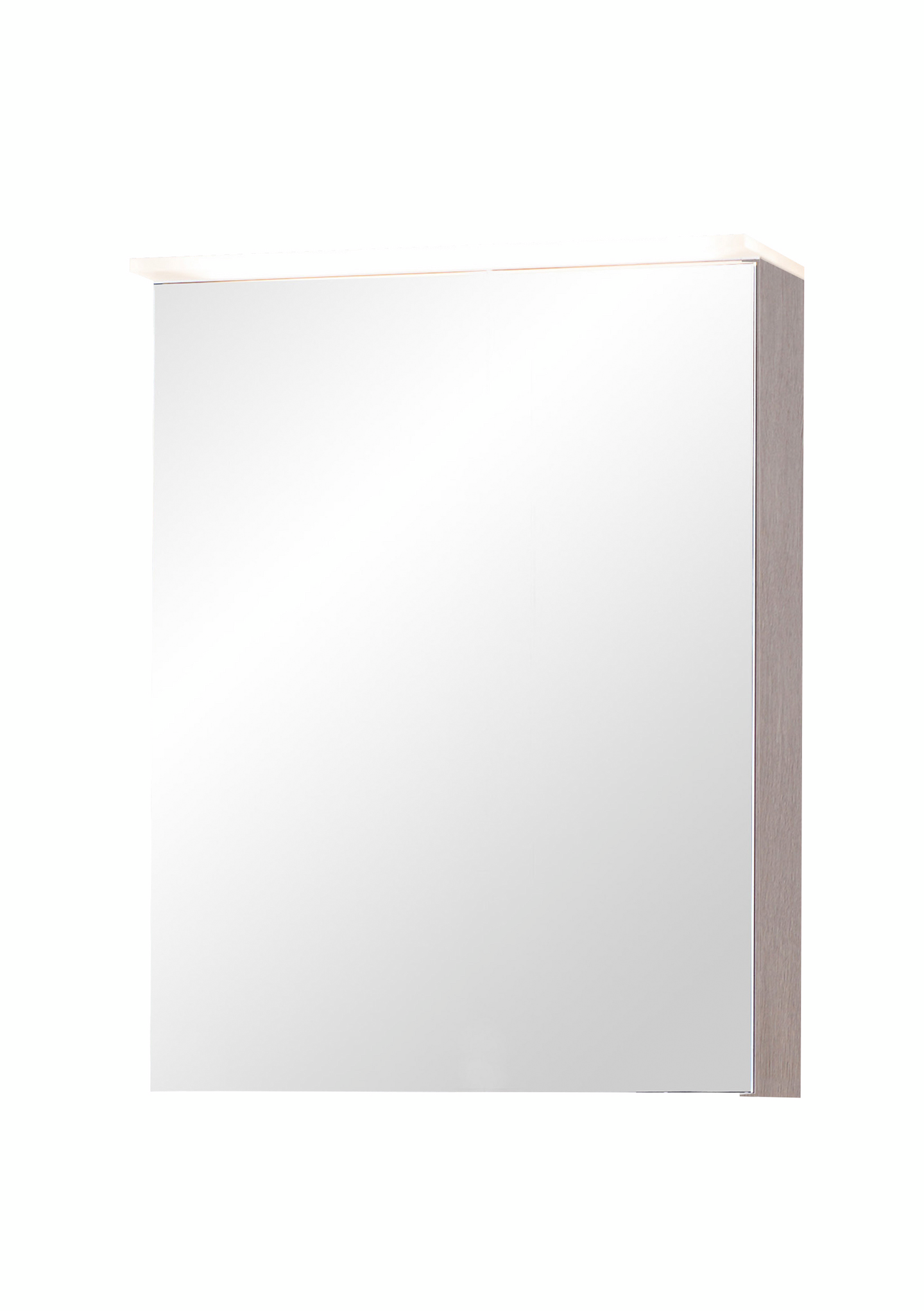 Peilikaappi Finnmirror 50 harmaa tammi akryylivalolippa ja tuplapistorasia