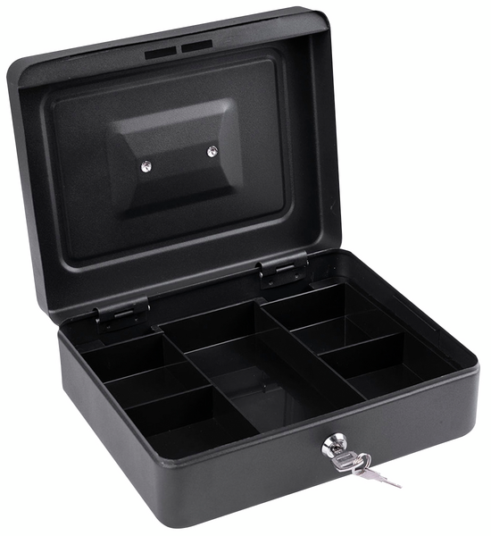 Kassalipas 90x250x180 matta musta