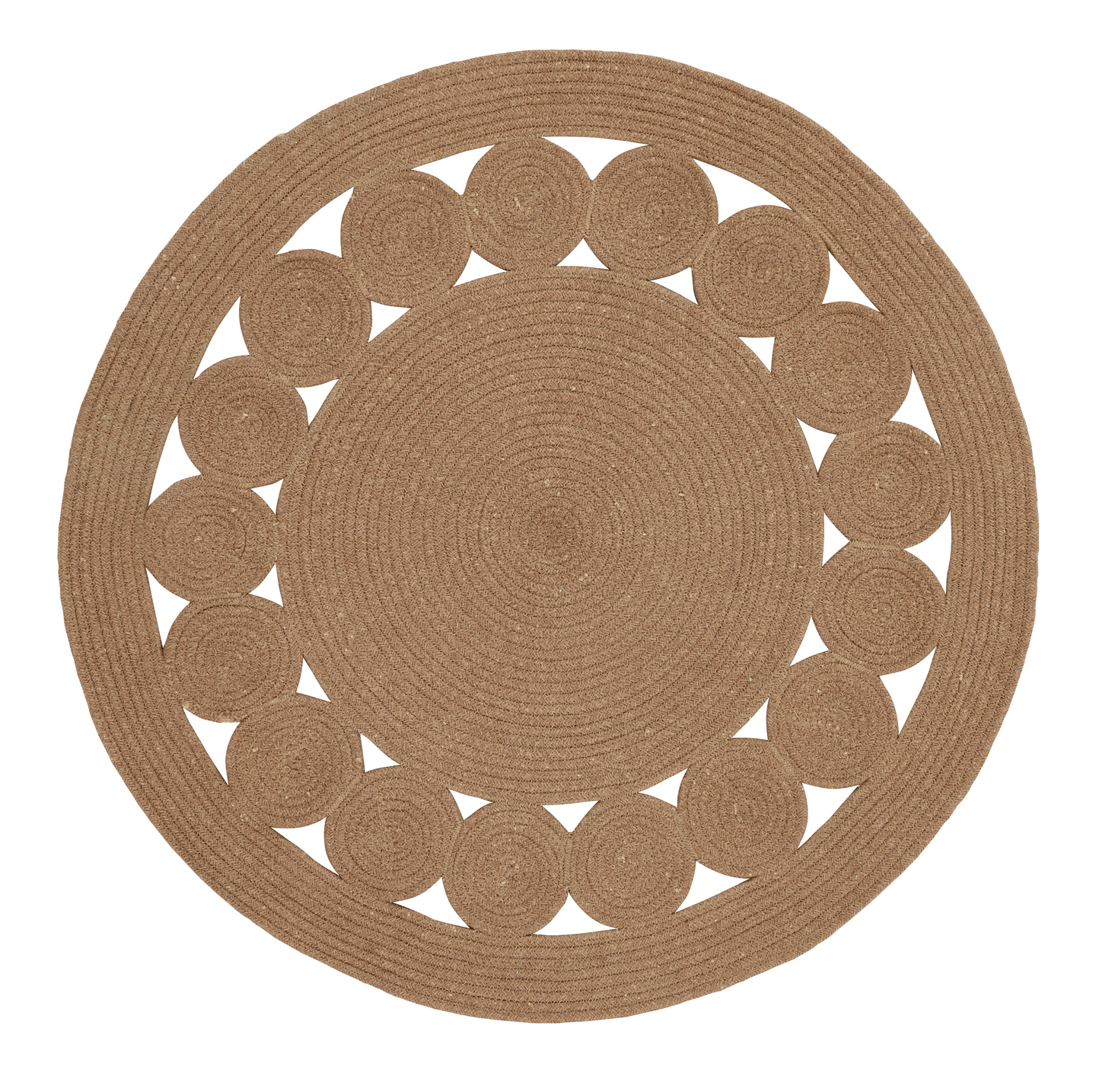 Sisustusmatto Cello Pet pyöreä halkaisija 90cm beige