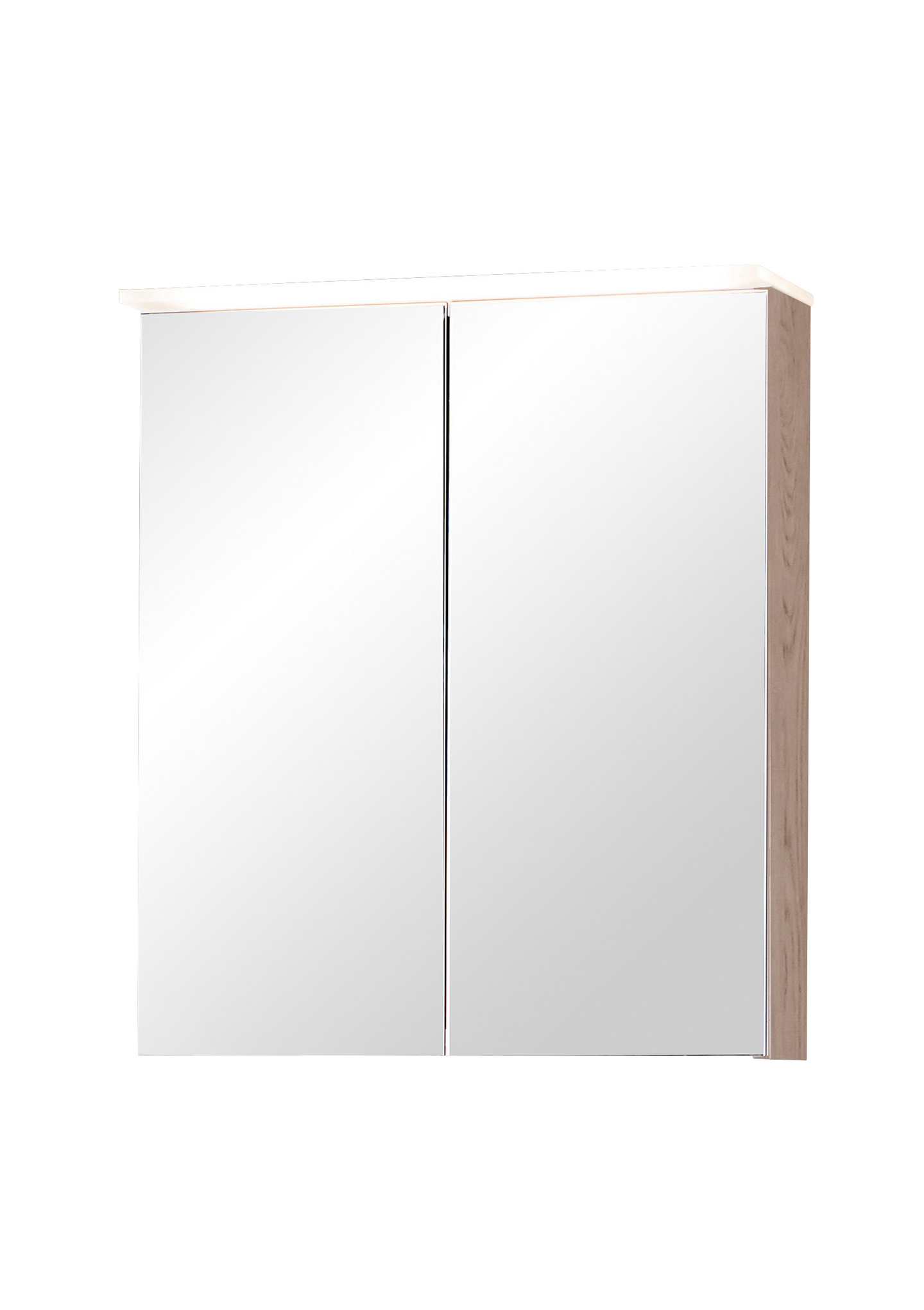 Peilikaappi Finnmirror 60 vaalea tammi akryylivalolippa ja vikavirtapistorasia