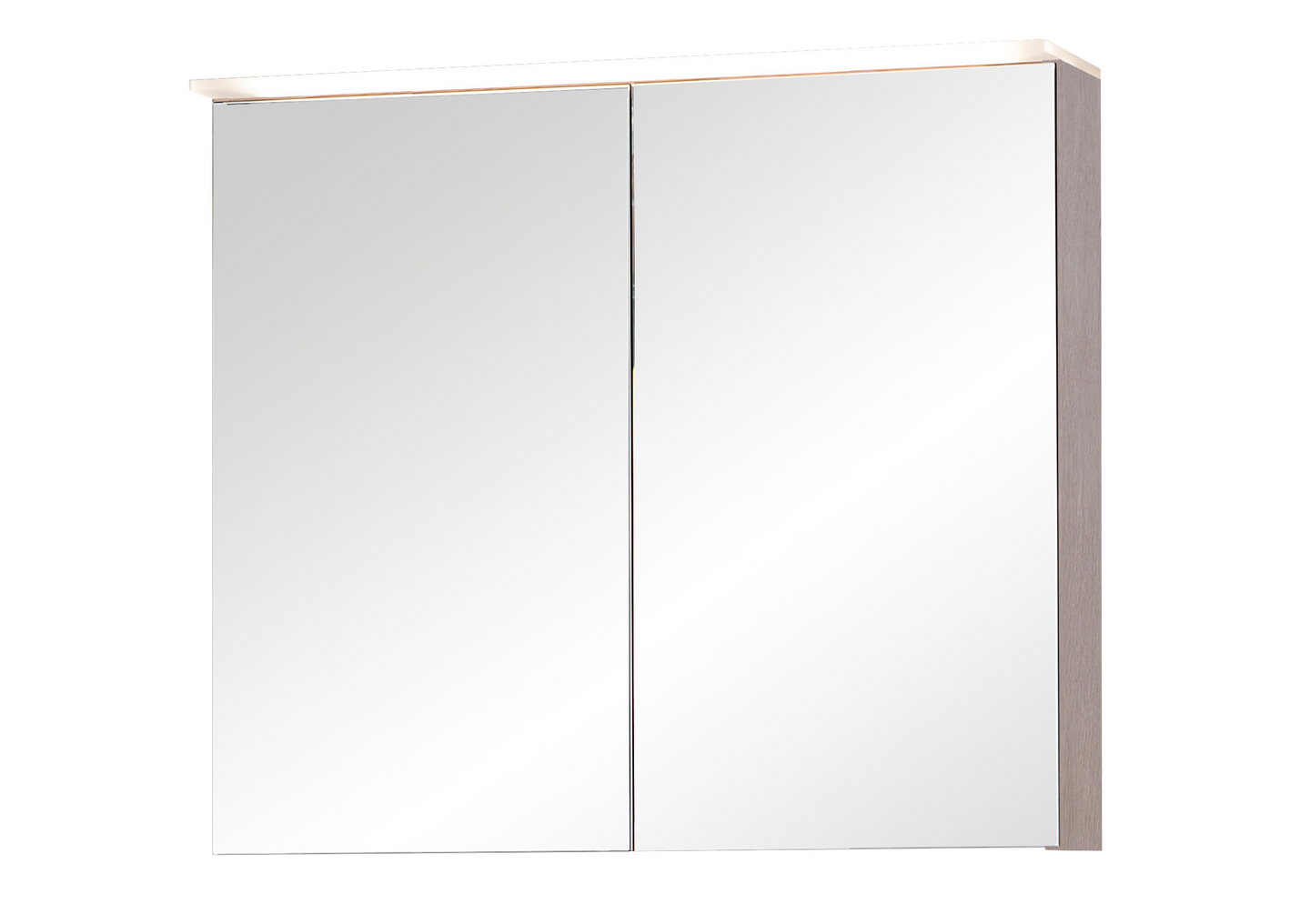 Peilikaappi Finnmirror 80 harmaa tammi akryylivalolippa ja vikavirtapistorasia