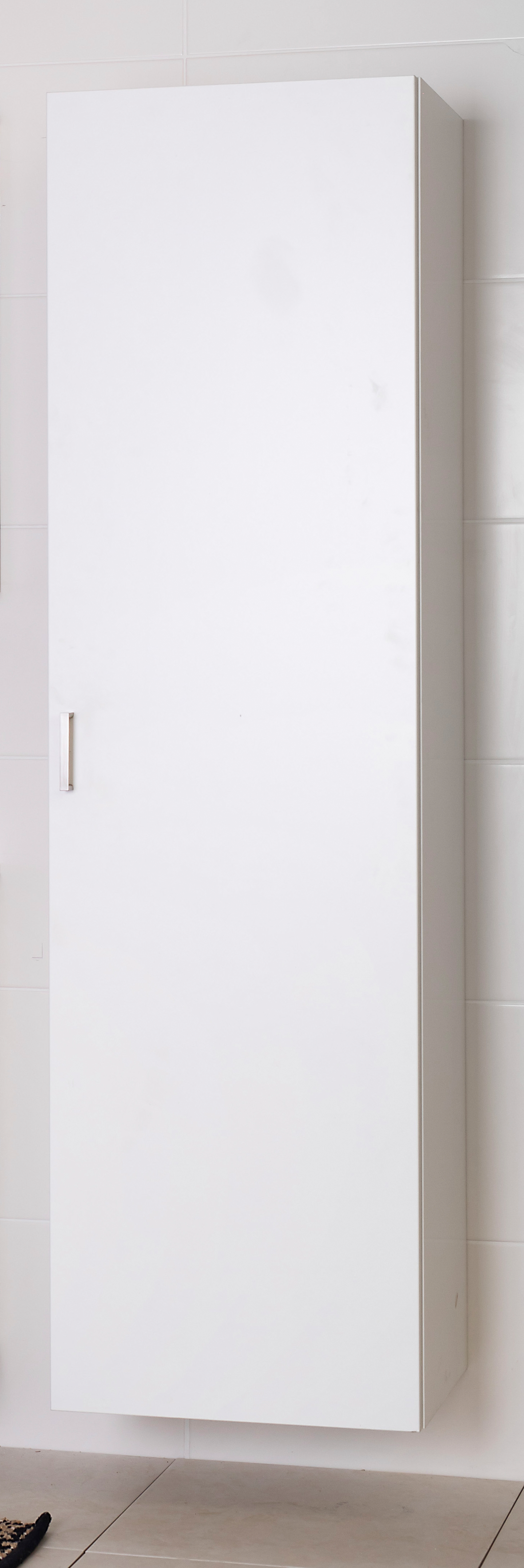 Pyykkikaappi Finnmirror 50x60 runko valkoinen ovi valkoinen