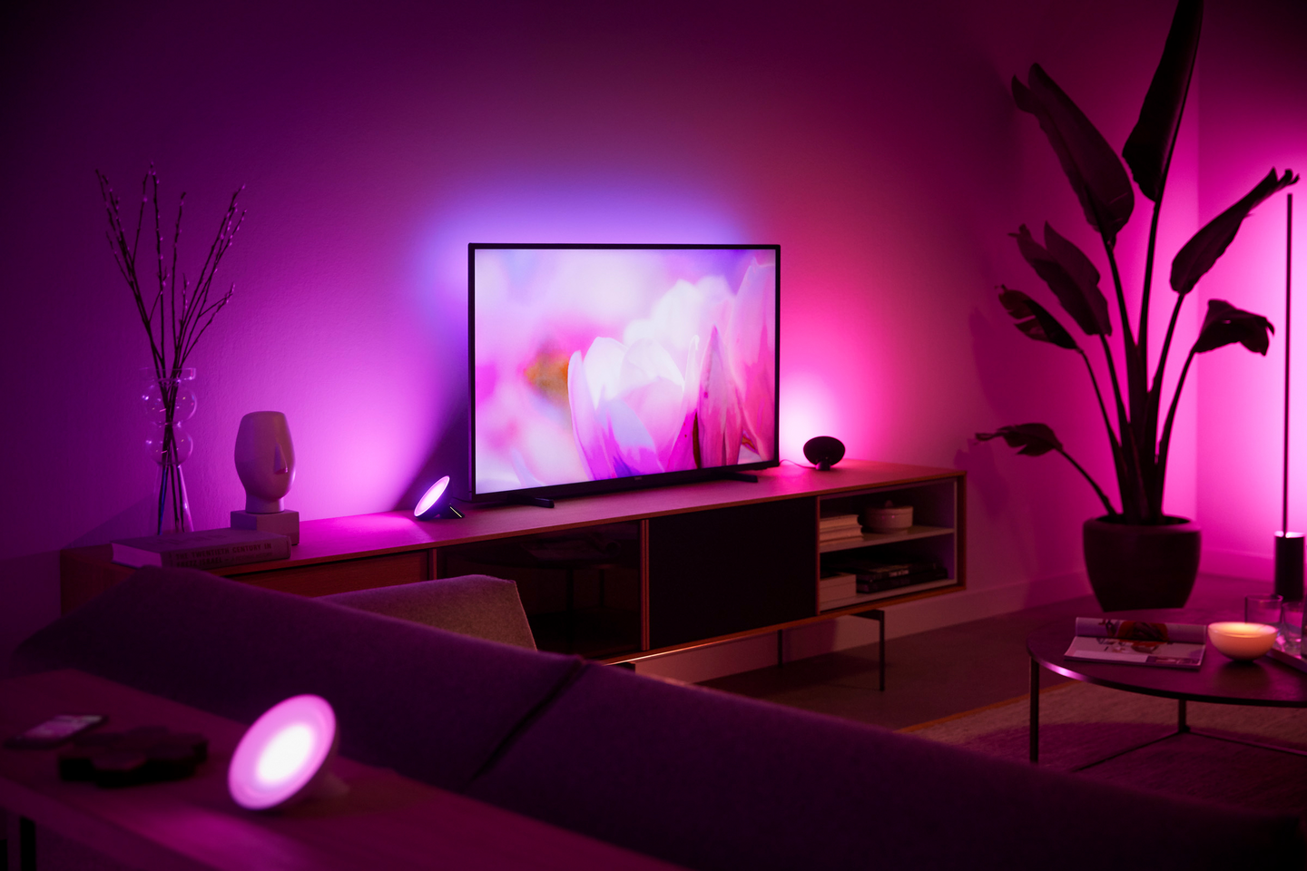 Pöytävalaisin Philips Hue Bloom 500lm musta