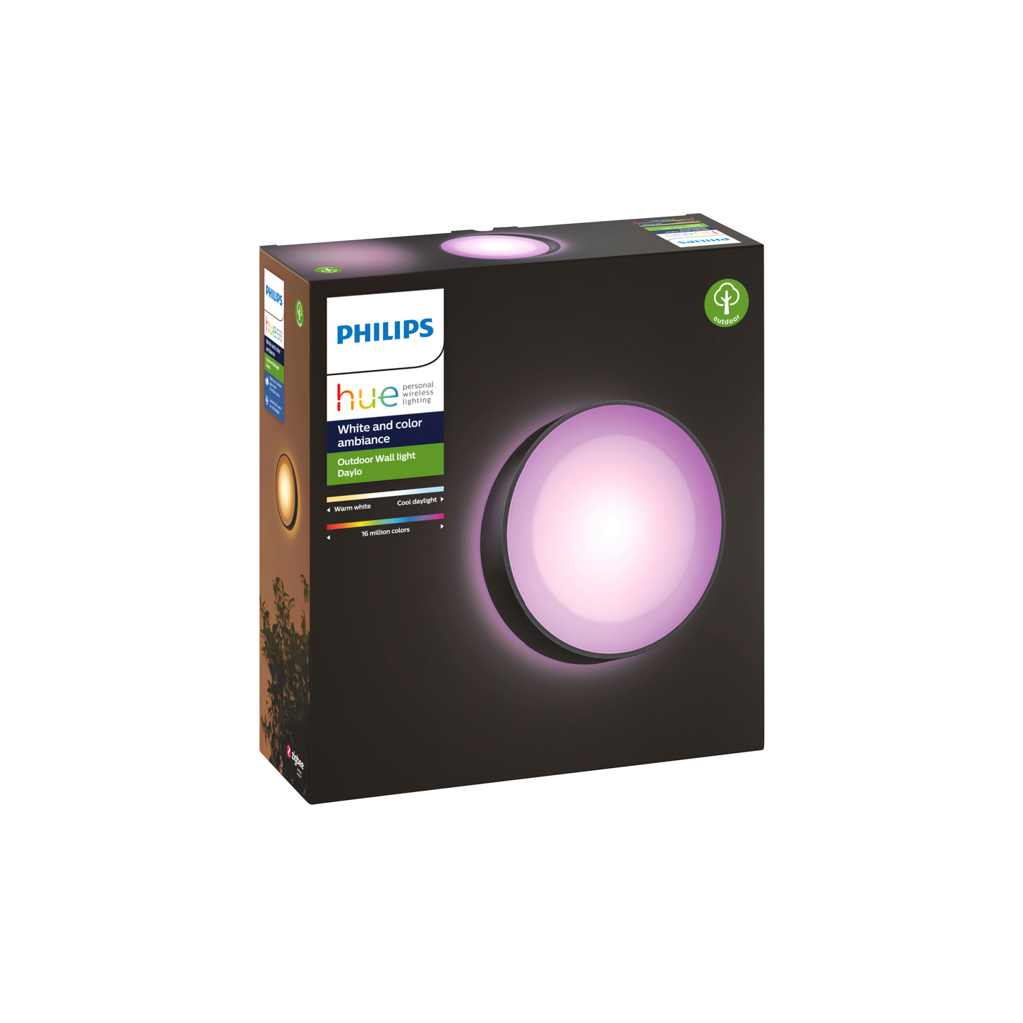 Ulkoseinävalaisin Philips Hue Daylo 1050lm musta