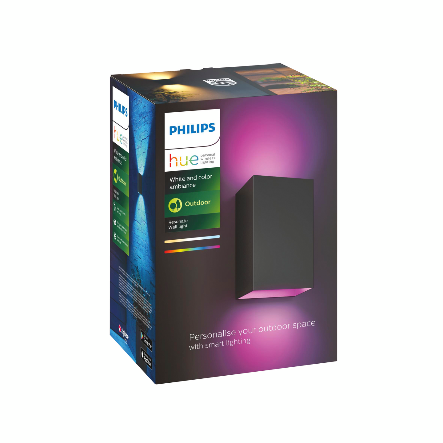 Ulkoseinävalaisin Philips Hue Resonate 1200lm musta